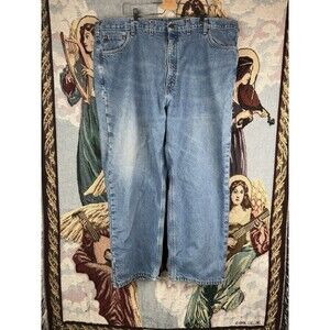 Carhartt Relaxed Lined Fit Denim Jeans Mens Size 44x29 Blue Baggy Wide-Leg